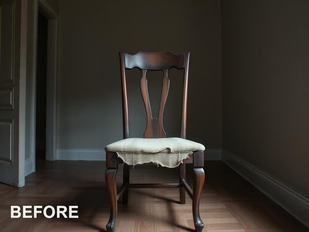 Dining Chairs — before Kaiser Upholstery service