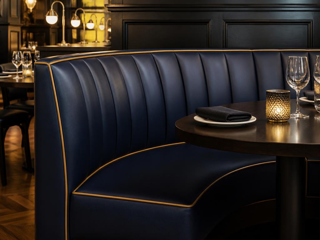 Sample after: Restaurant Booth Reupholstery
